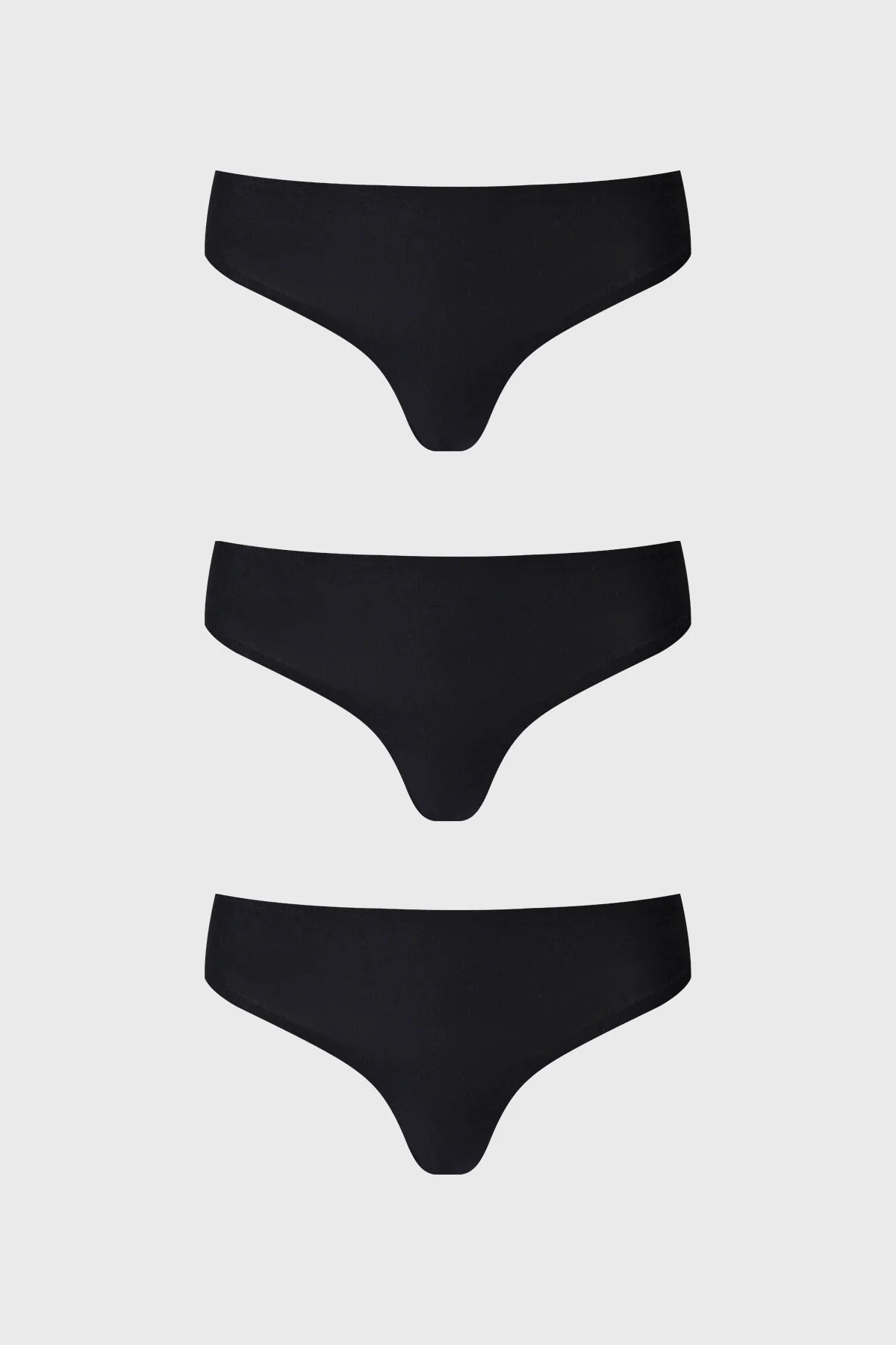 Calzón Mujer Tripack Colaless Negro