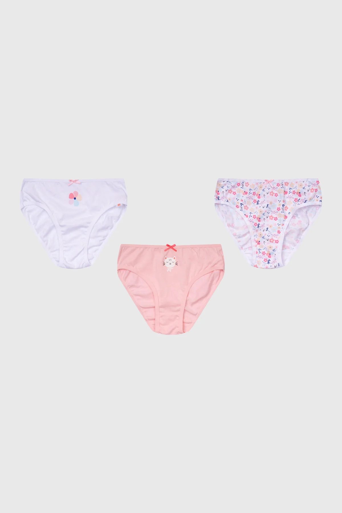 Calzón Niña Tripack Full Rapport Rosado