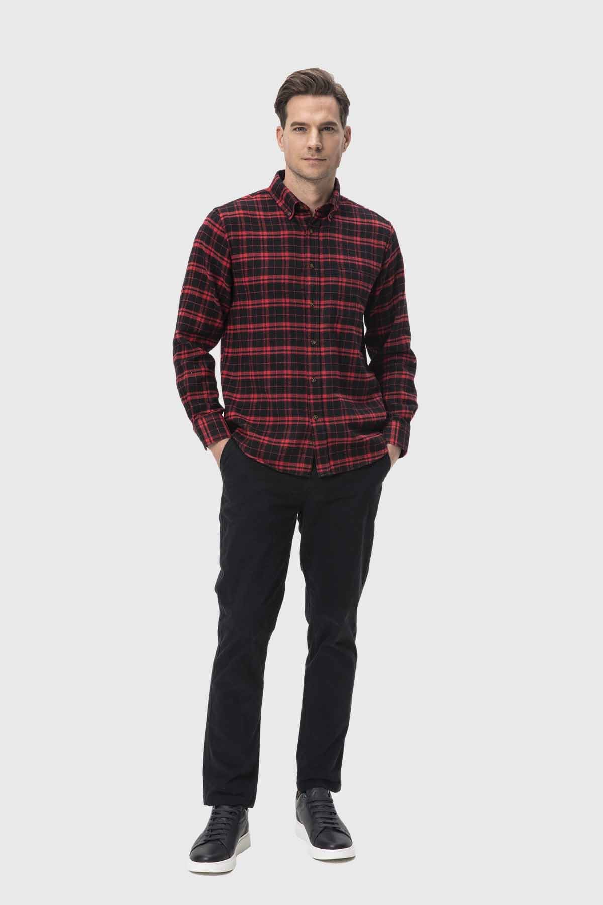 Camisa Hombre Básica Rojo - Image 4