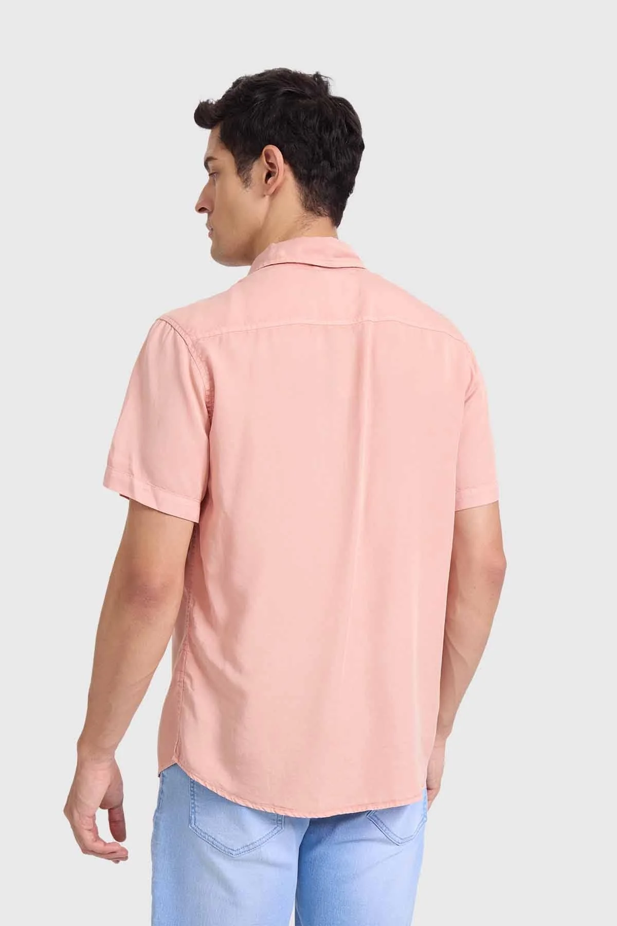 Camisa Hombre Con Bolsillo Malva - Image 3