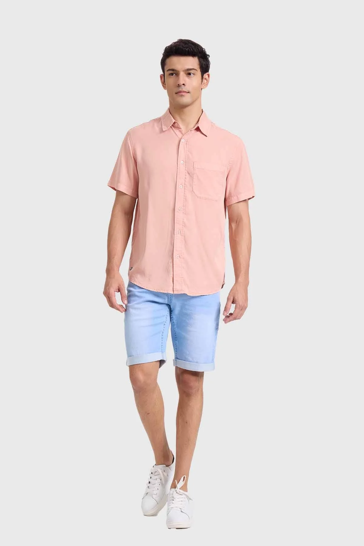 Camisa Hombre Con Bolsillo Malva - Image 4