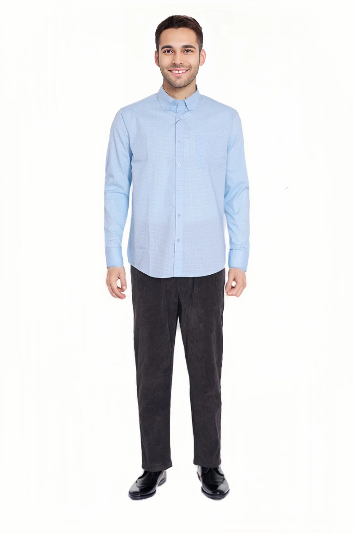 Camisa Hombre Fantasía Celeste - Image 3