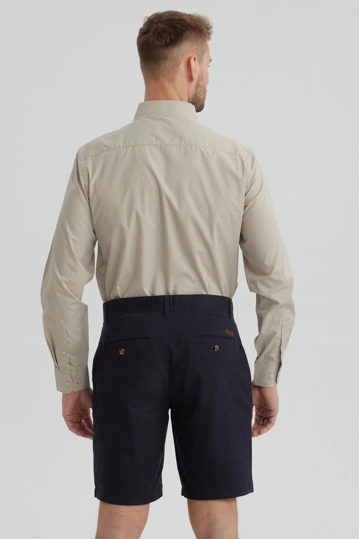 Camisa Hombre Fantasía Gris - Image 3