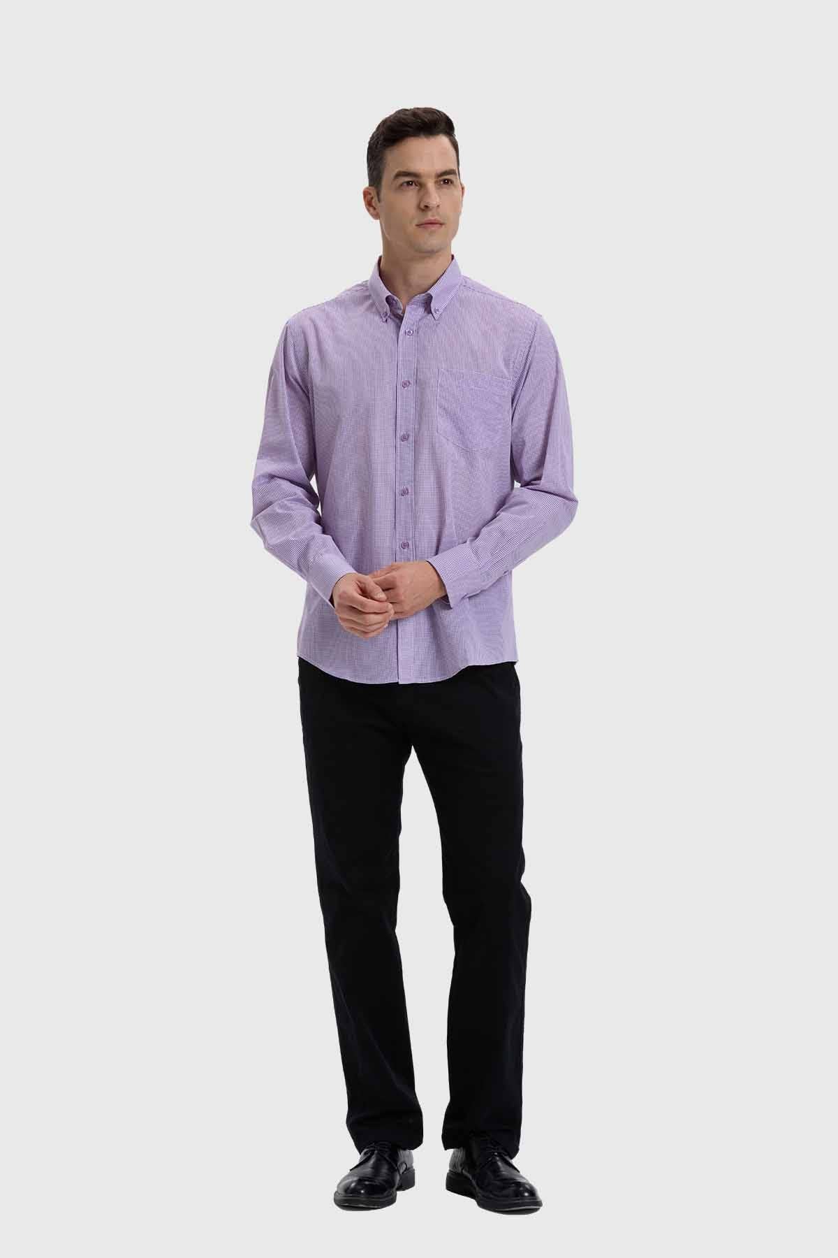 Camisa Hombre Fantasía Lila - Image 4