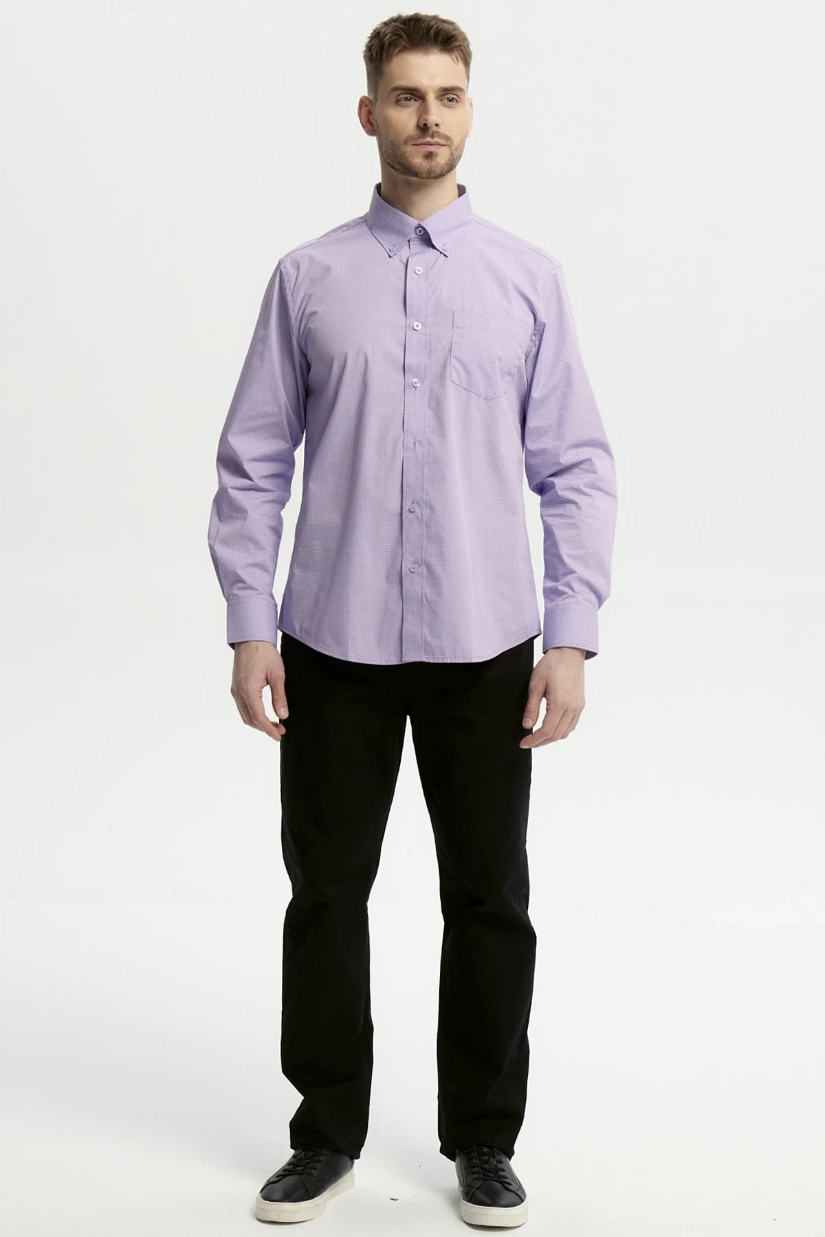 Camisa Hombre Fantasía Lila - Image 4
