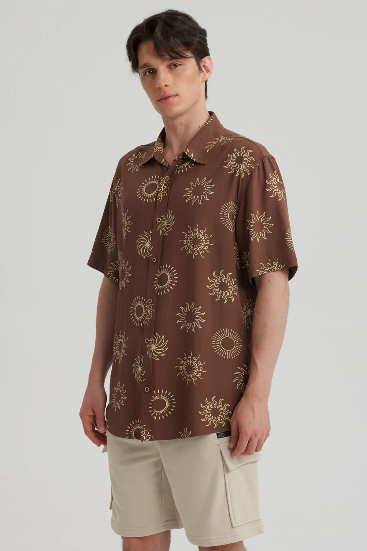 Camisa Hombre Full Print Chocolate - Image 2