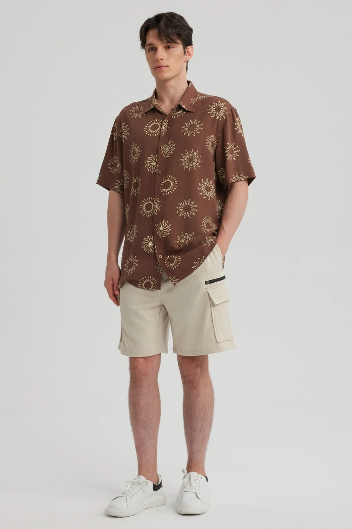 Camisa Hombre Full Print Chocolate - Image 4