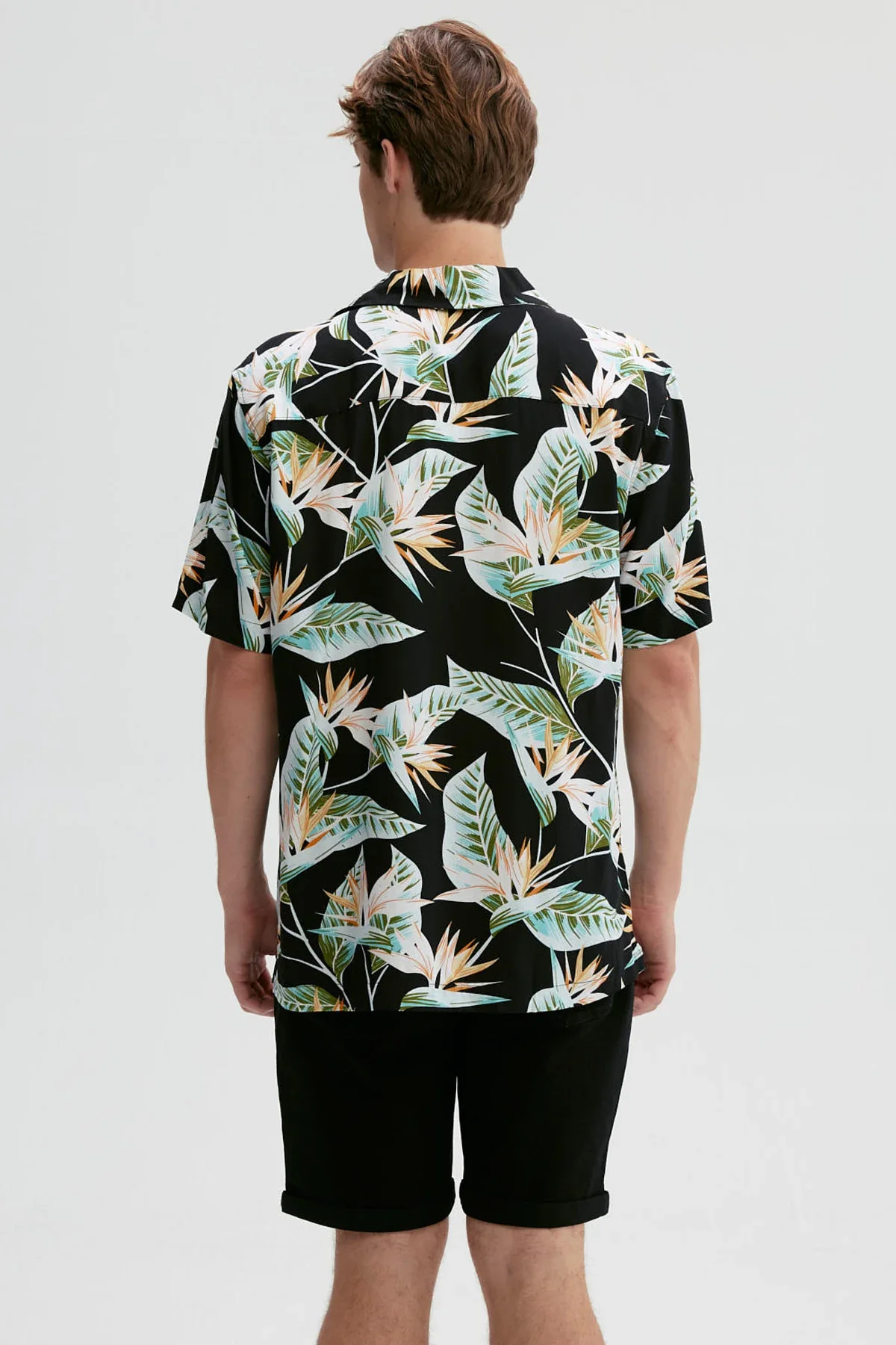 Camisa Hombre Full Print Verde - Image 3