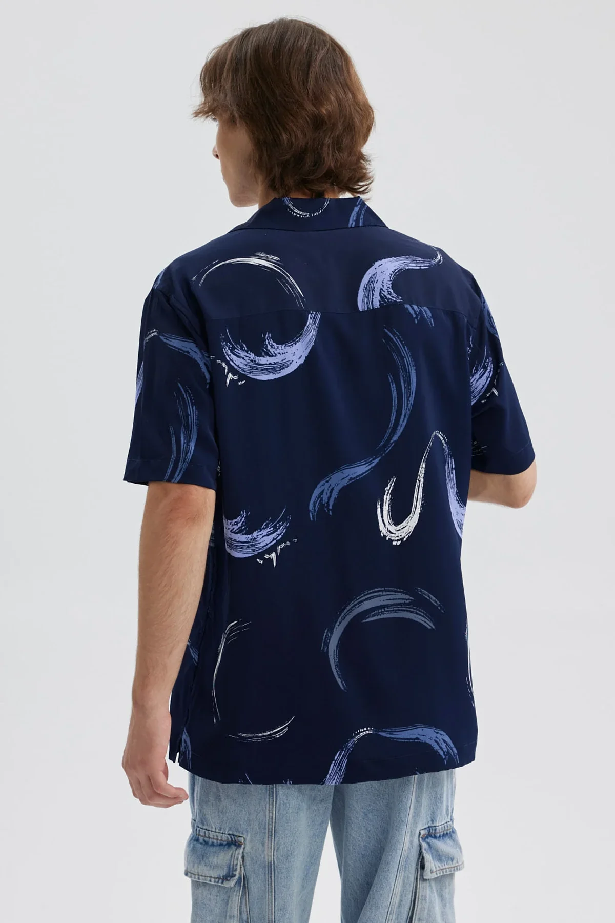 Camisa Hombre Full Rapport Azul Oscuro - Image 3