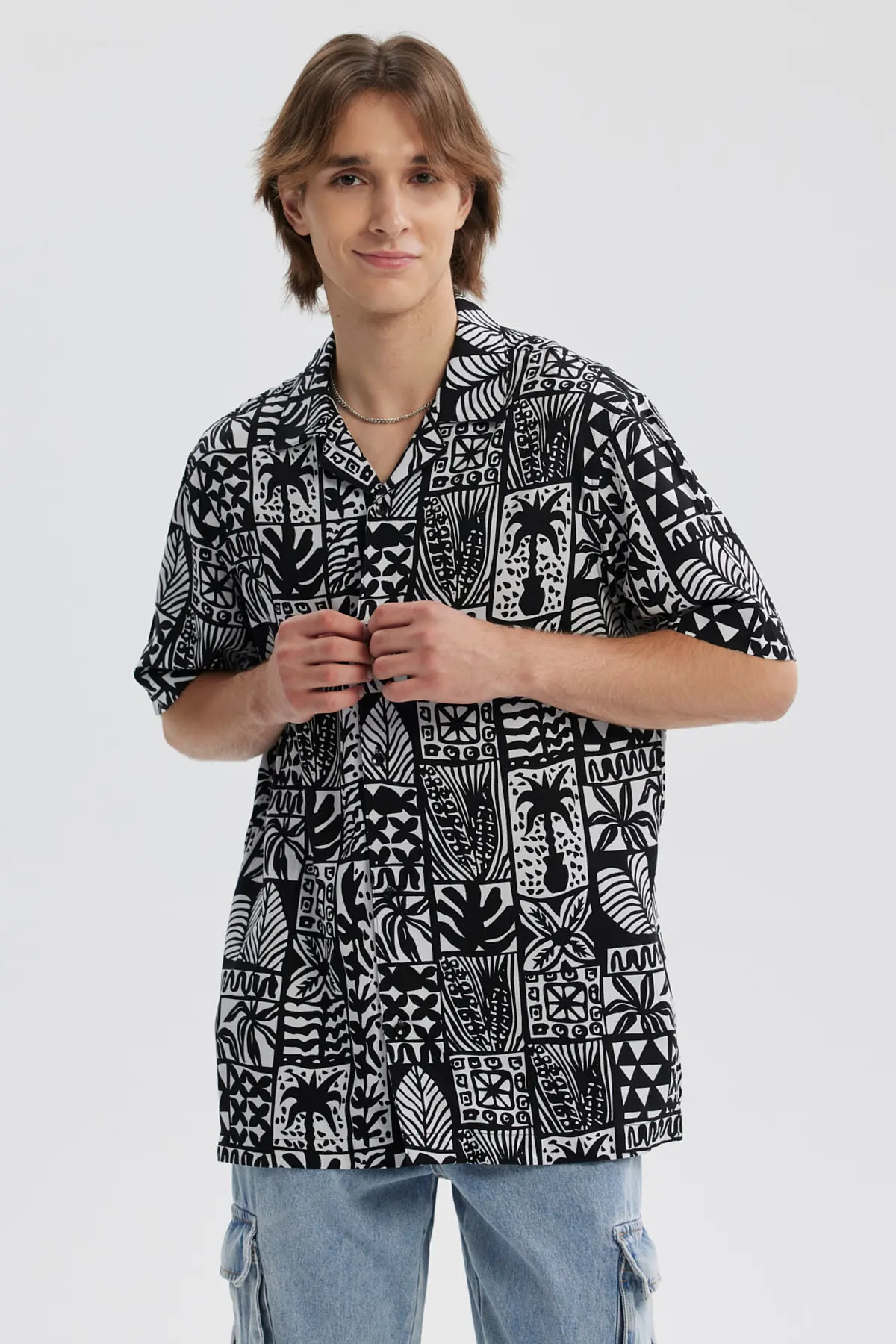 Camisa Hombre Full Rapport Negro