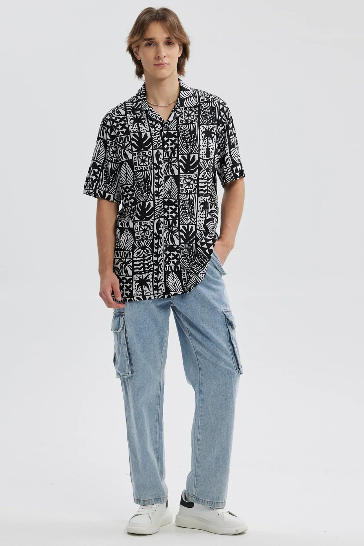 Camisa Hombre Full Rapport Negro - Image 4