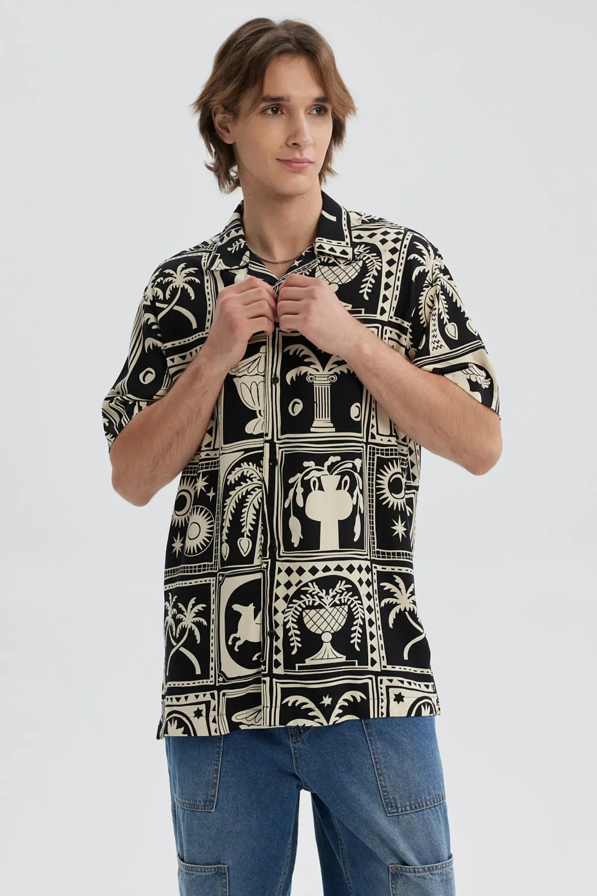 Camisa Hombre Full Rapport Negro