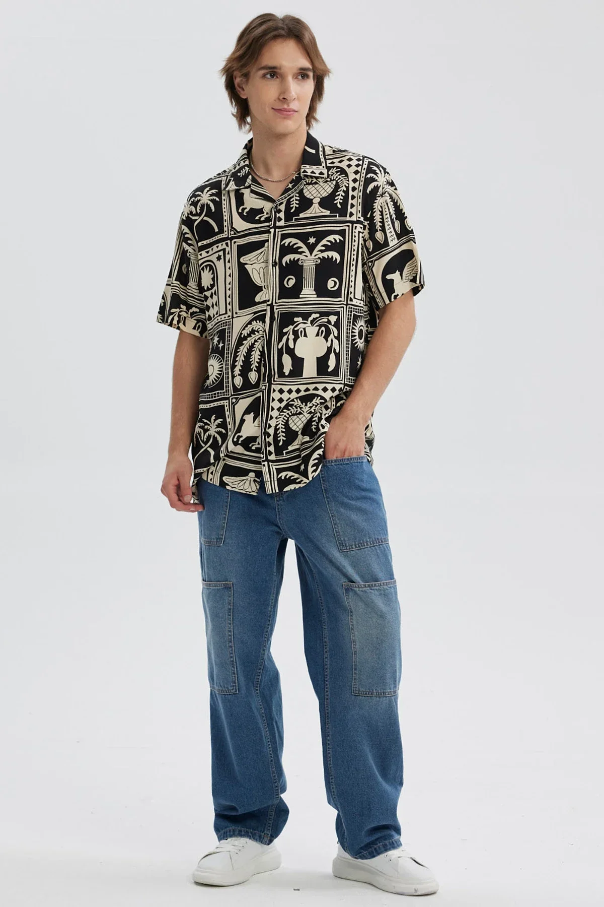 Camisa Hombre Full Rapport Negro - Image 4