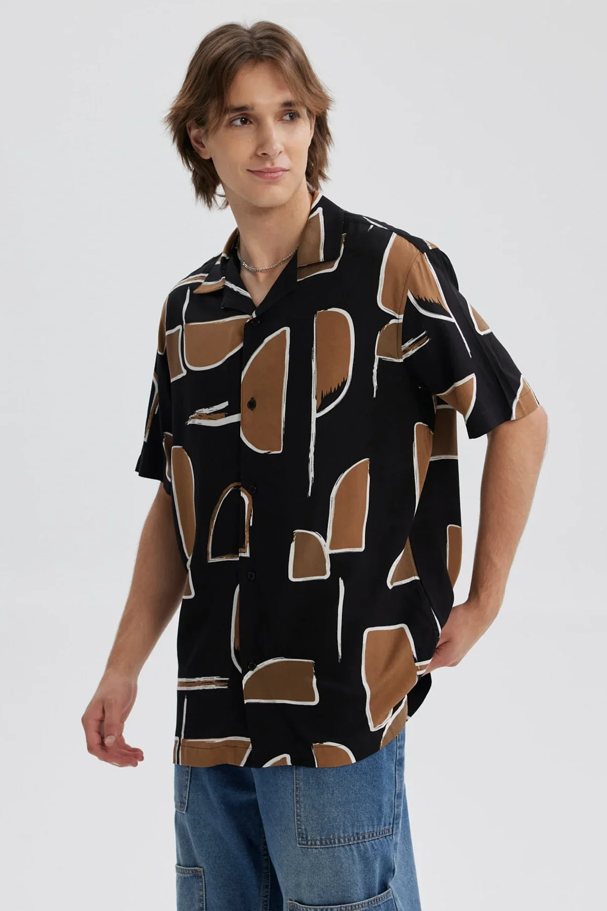 Camisa Hombre Full Rapport Negro - Image 2