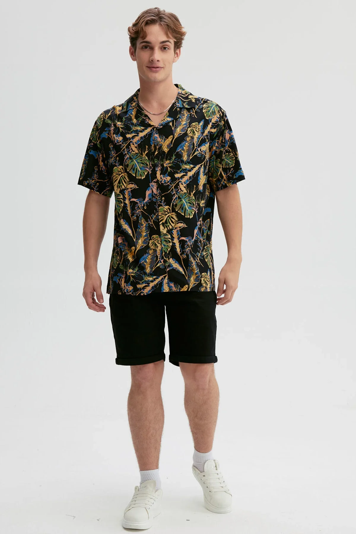 Camisa Hombre Guayabera Full Rapport Negro - Image 4