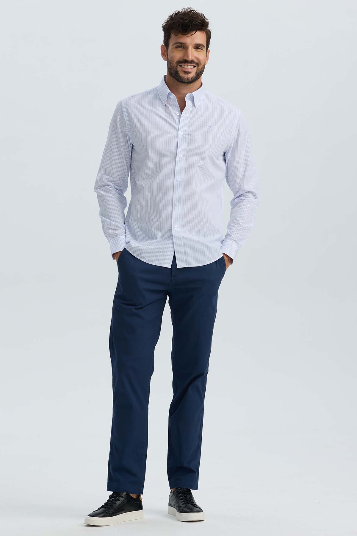 Camisa Hombre Moda Blanco - Image 4
