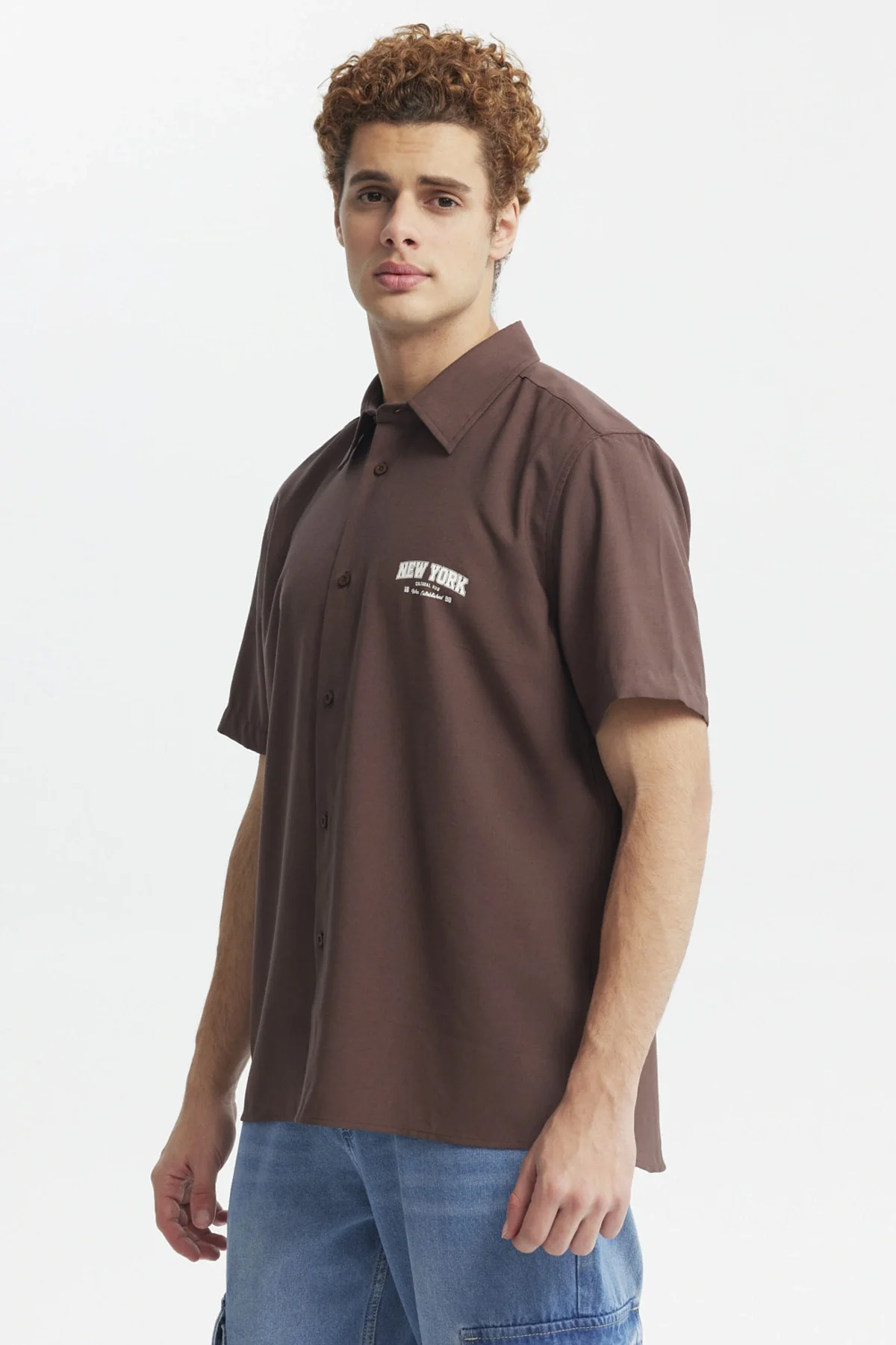 Camisa Hombre Oversize City Chocolate - Image 2
