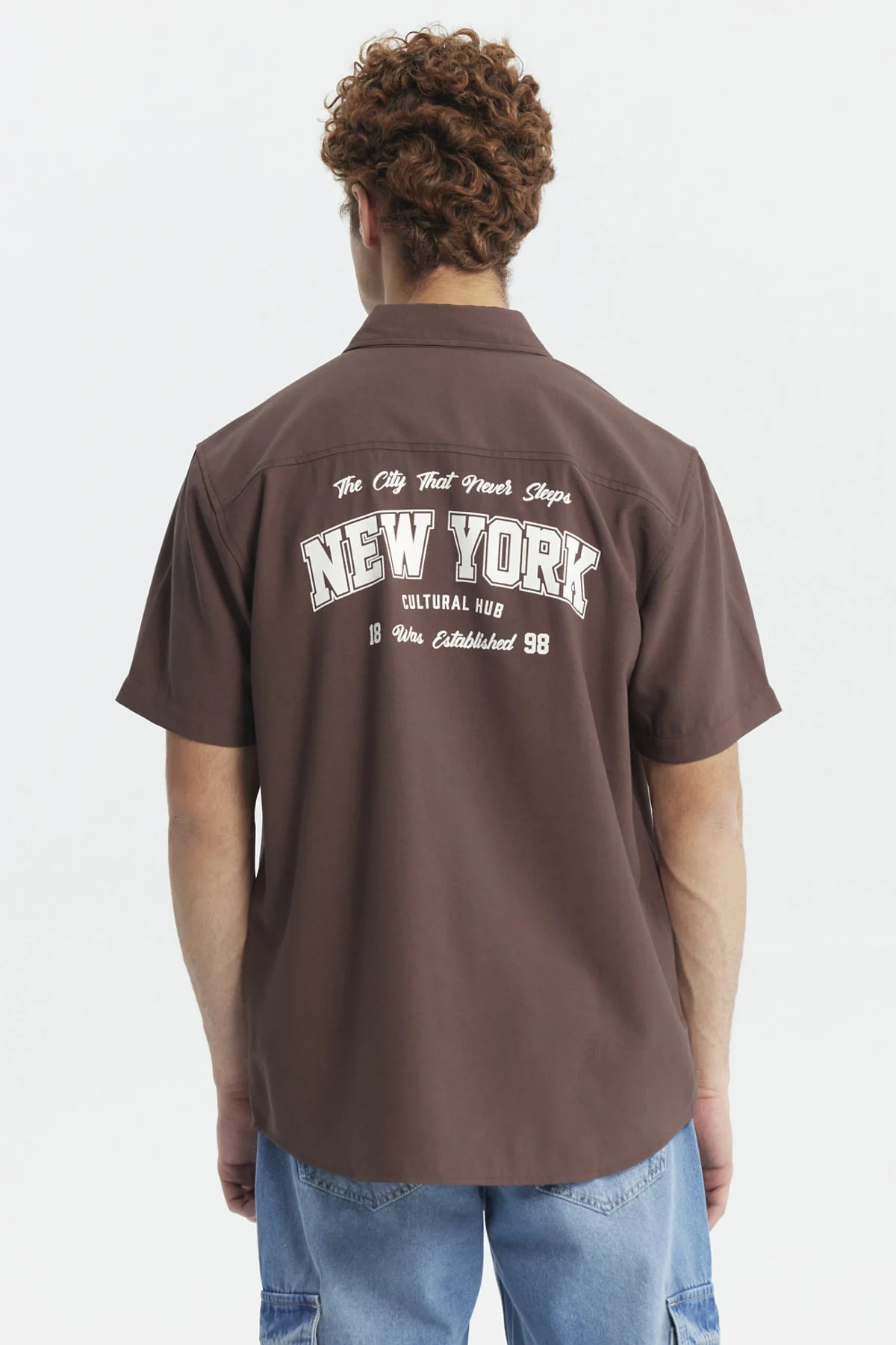 Camisa Hombre Oversize City Chocolate - Image 4