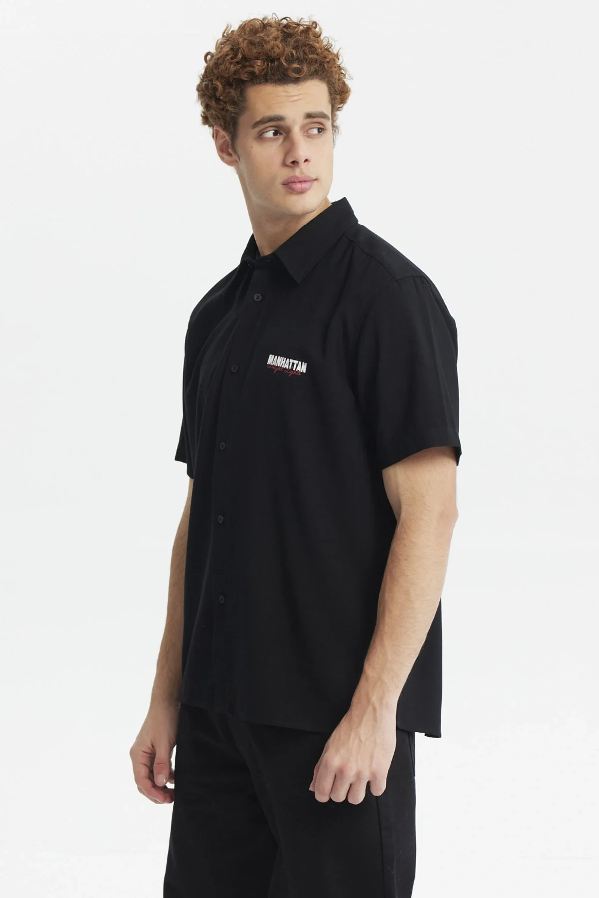 Camisa Hombre Oversize City Negro - Image 2