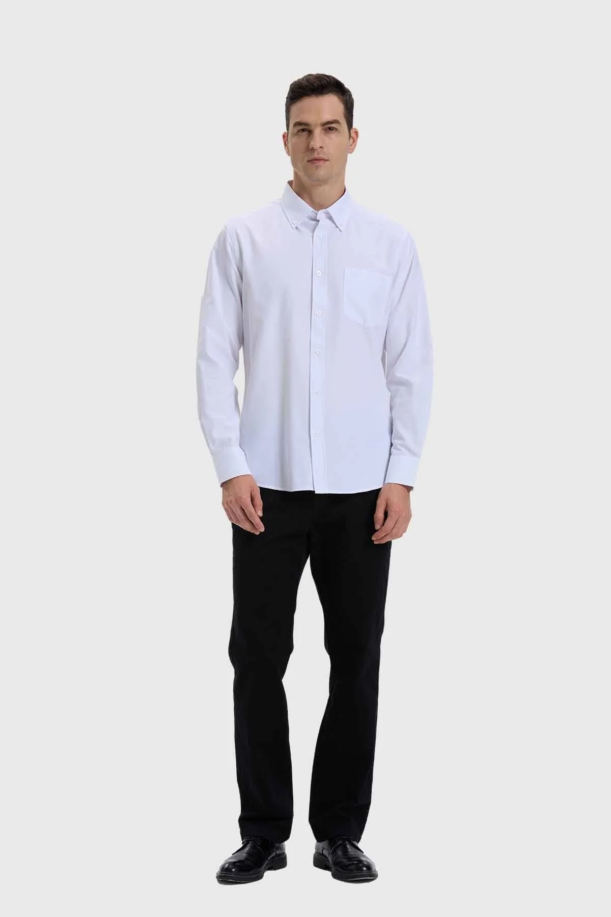 Camisa Hombre Oxford Blanco - Image 4