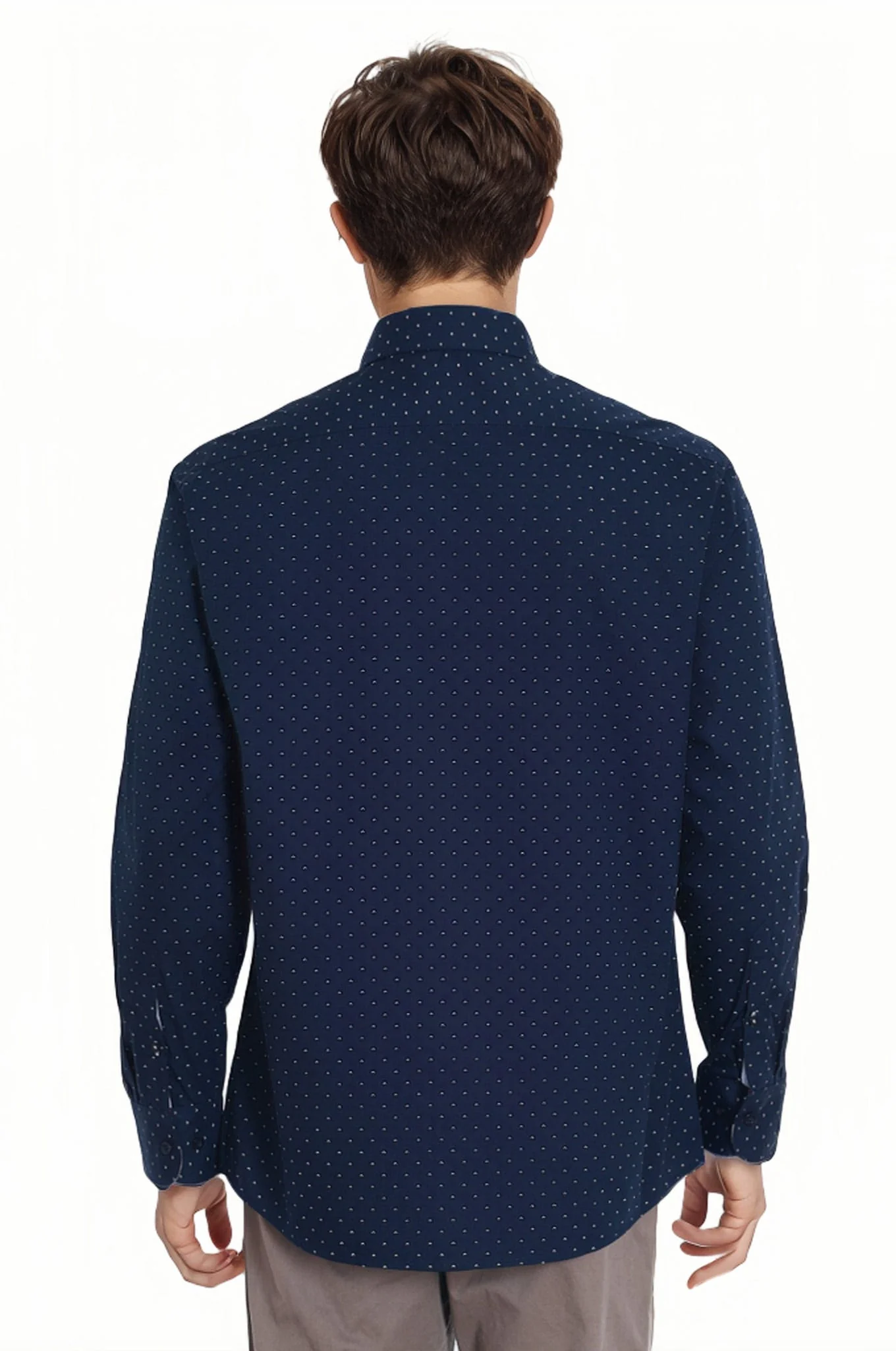 Camisa Hombre Premium Azul Marino - Image 2