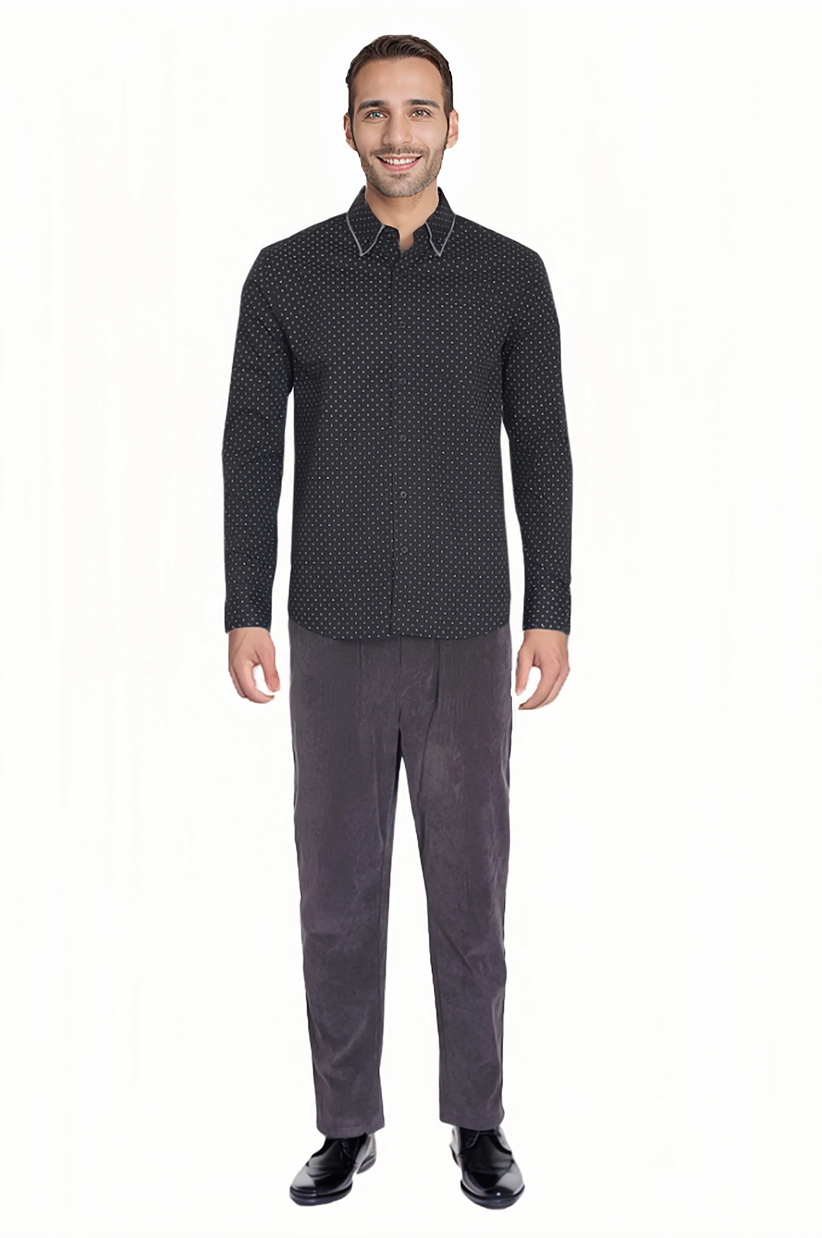 Camisa Hombre Premium Negro - Image 3