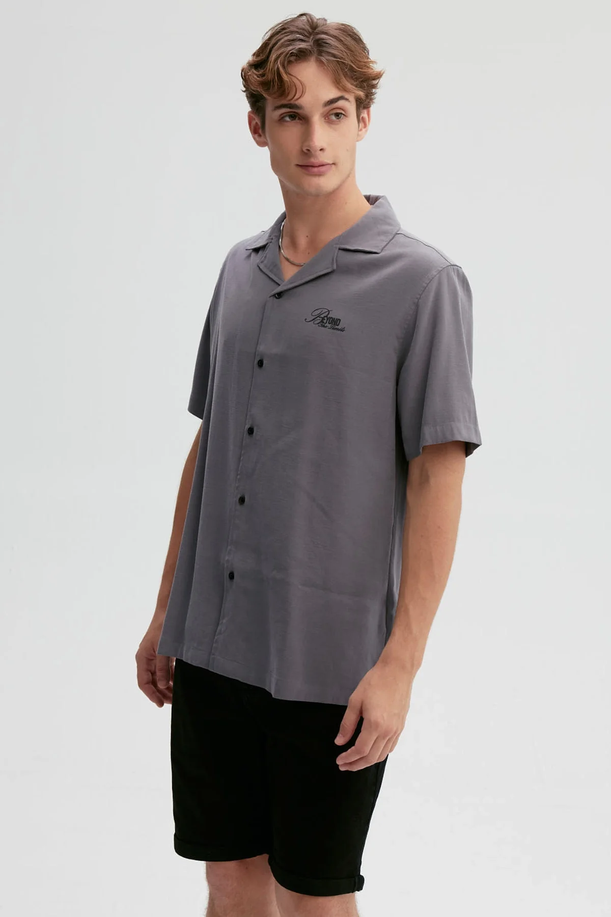 Camisa Hombre Print Gris - Image 2
