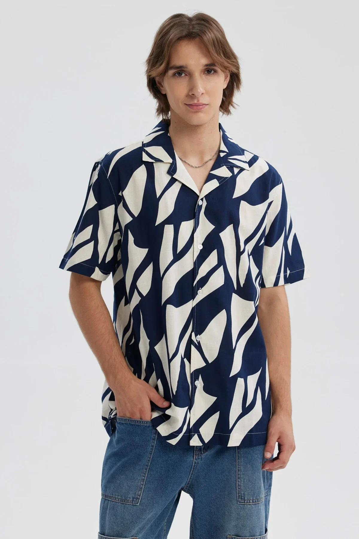 Camisa Hombre Rapport Azul