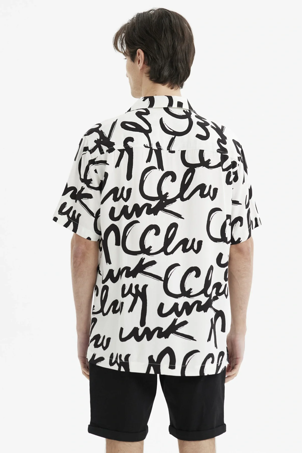 Camisa Hombre Rapport Geométrico Beige - Image 3