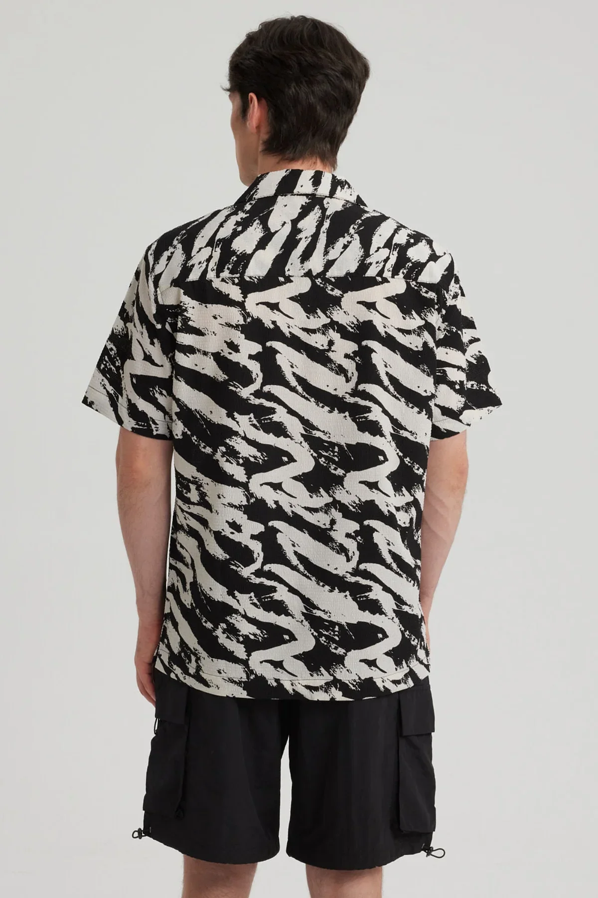 Camisa Hombre Rapport Negro - Image 3