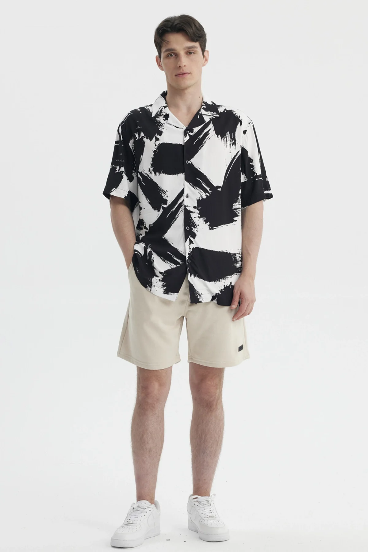 Camisa Hombre Rapport Negro - Image 4