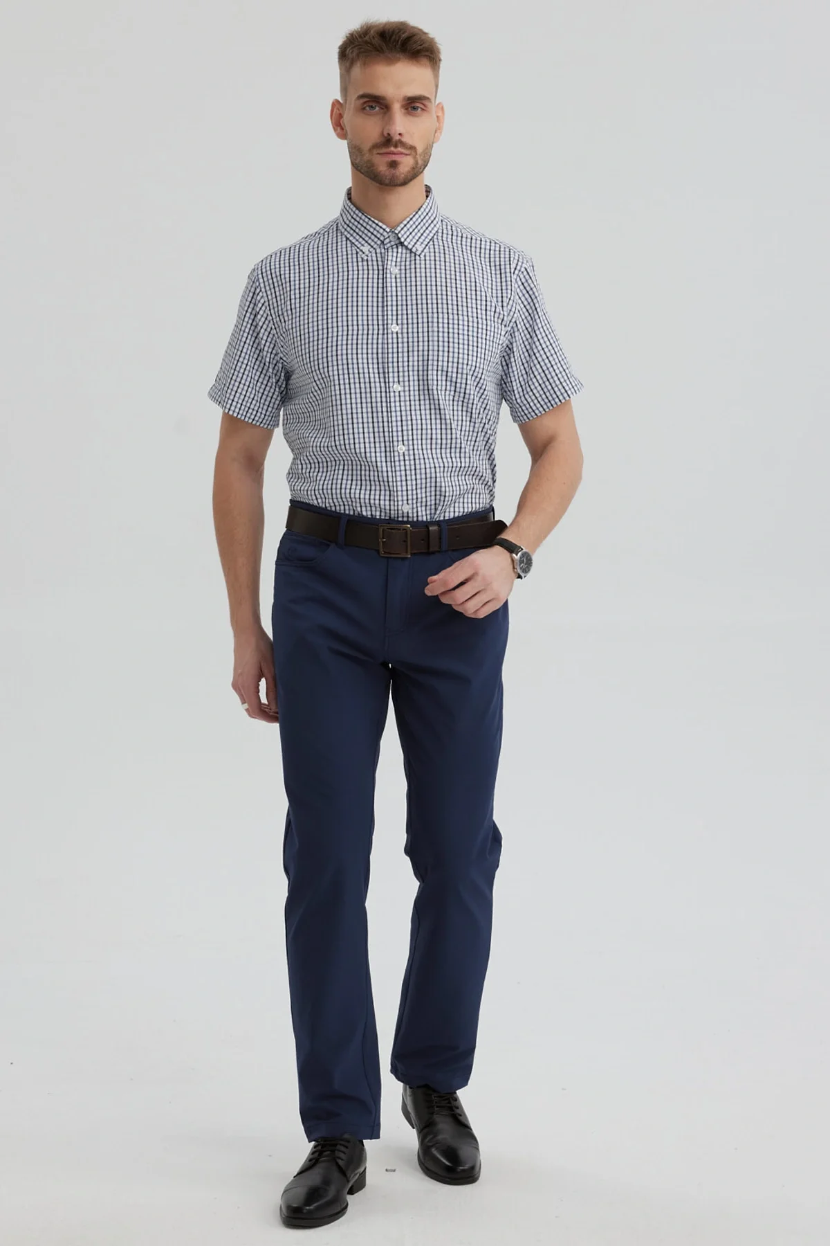 Camisa Hombre Rapport Regalo Azul - Image 4