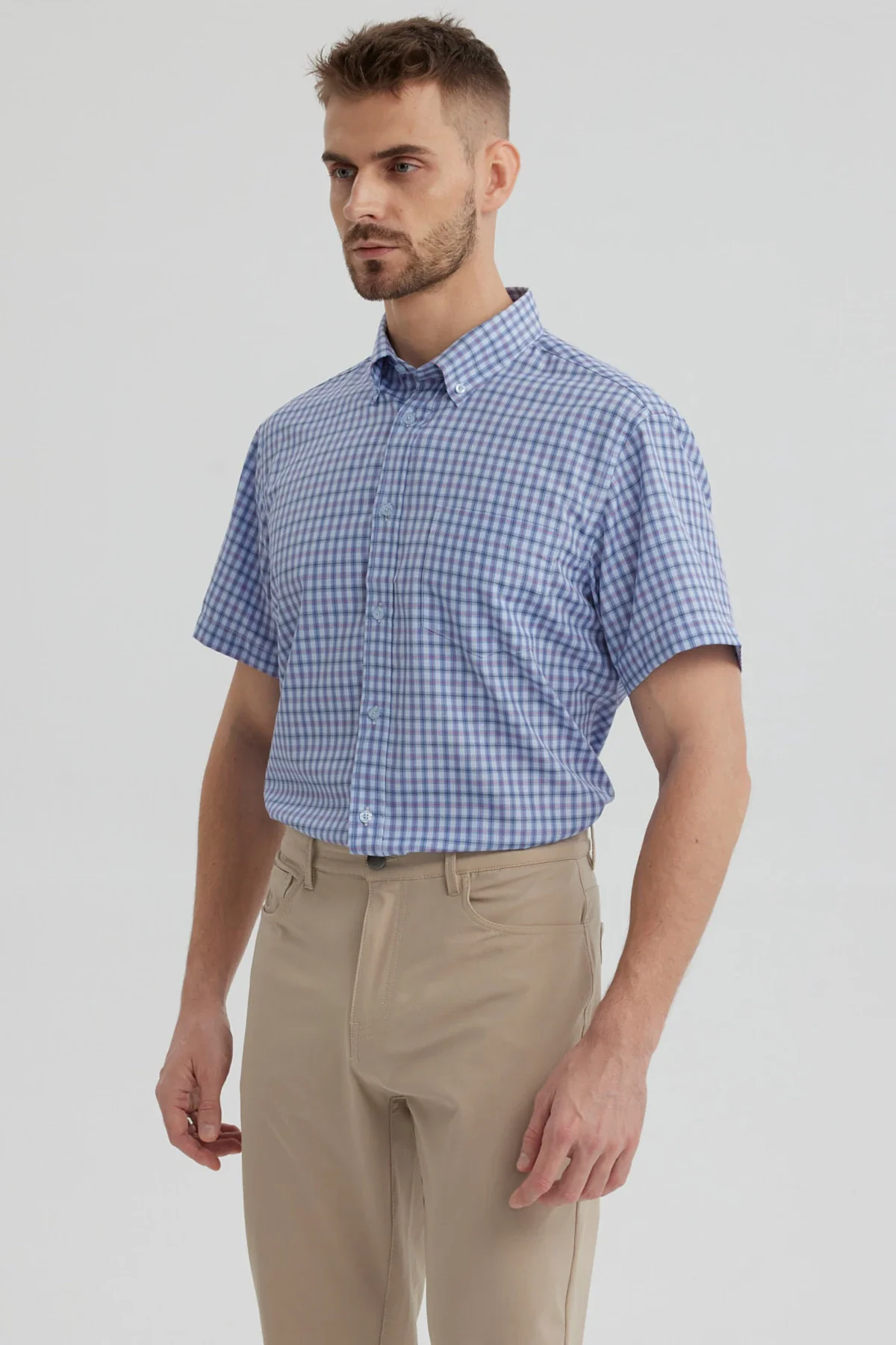 Camisa Hombre Rapport Regalo Azul Denim - Image 2