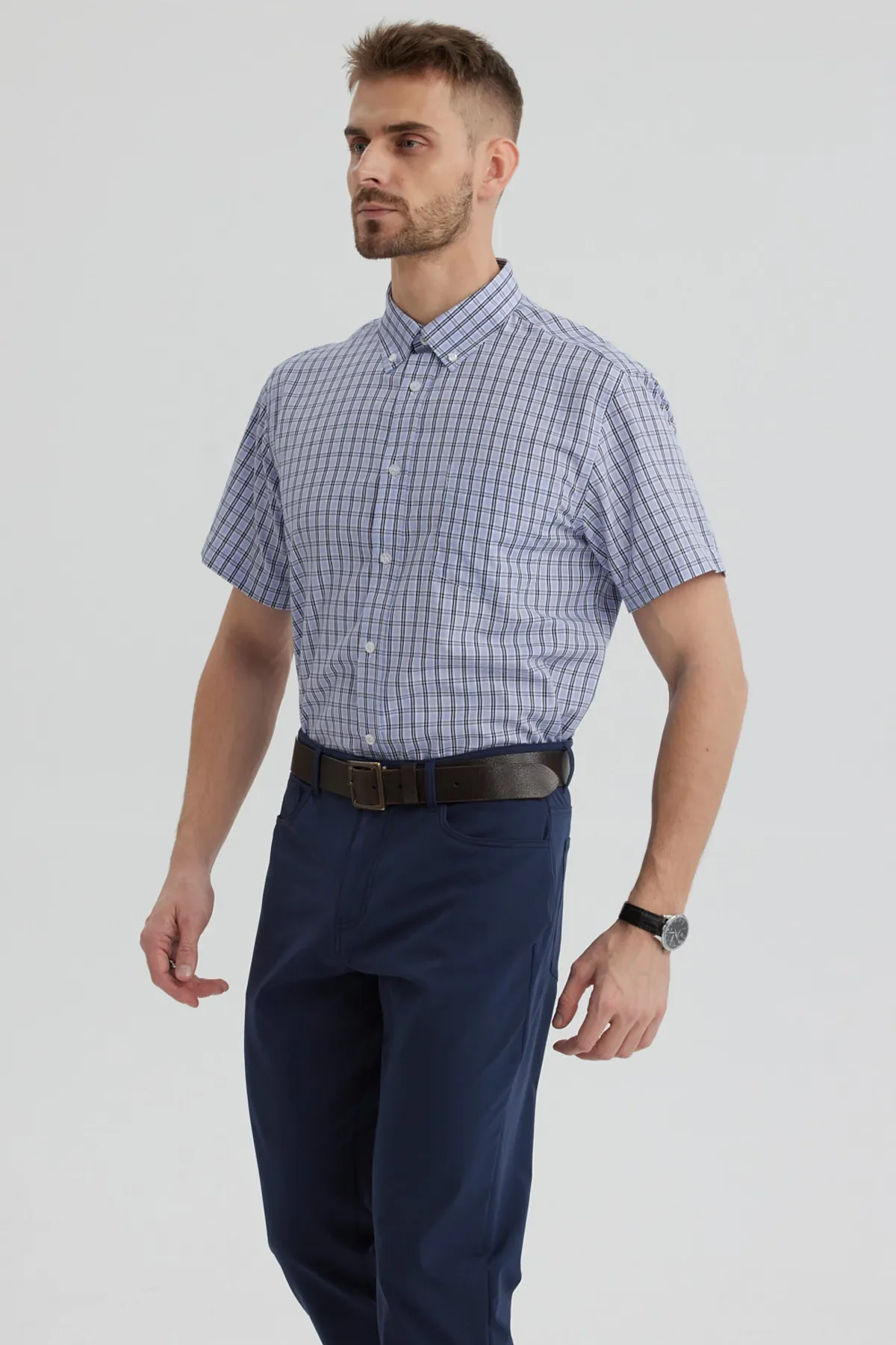 Camisa Hombre Rapport Regalo Celeste - Image 2