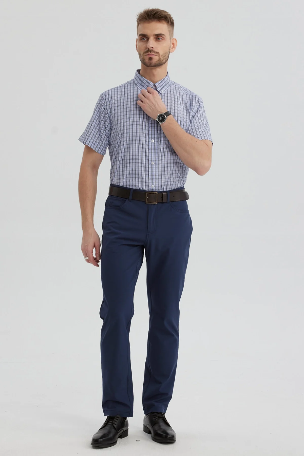 Camisa Hombre Rapport Regalo Celeste - Image 4