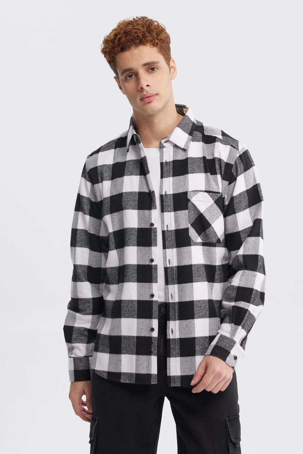 Camisa Hombre Slim Negro