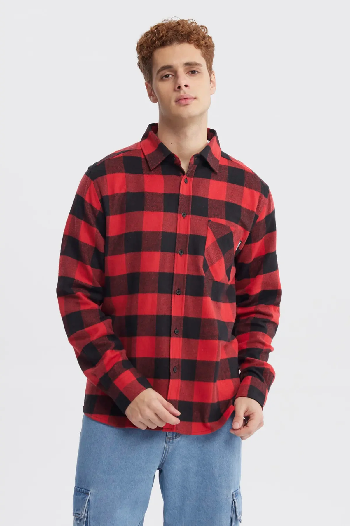 Camisa Hombre Slim Rojo