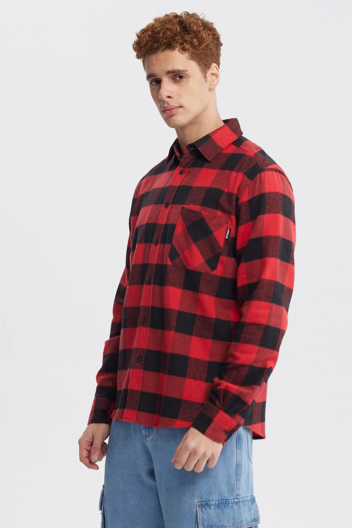 Camisa Hombre Slim Rojo - Image 2