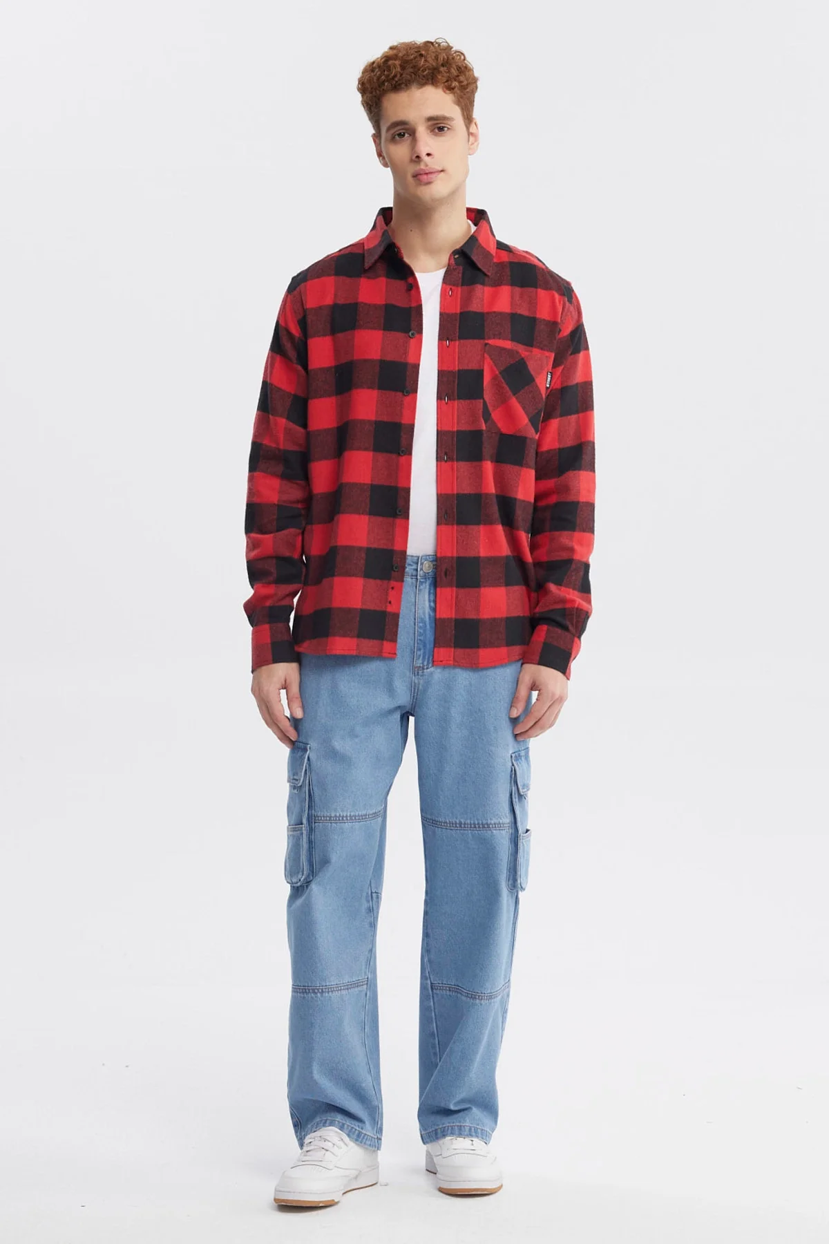 Camisa Hombre Slim Rojo - Image 4