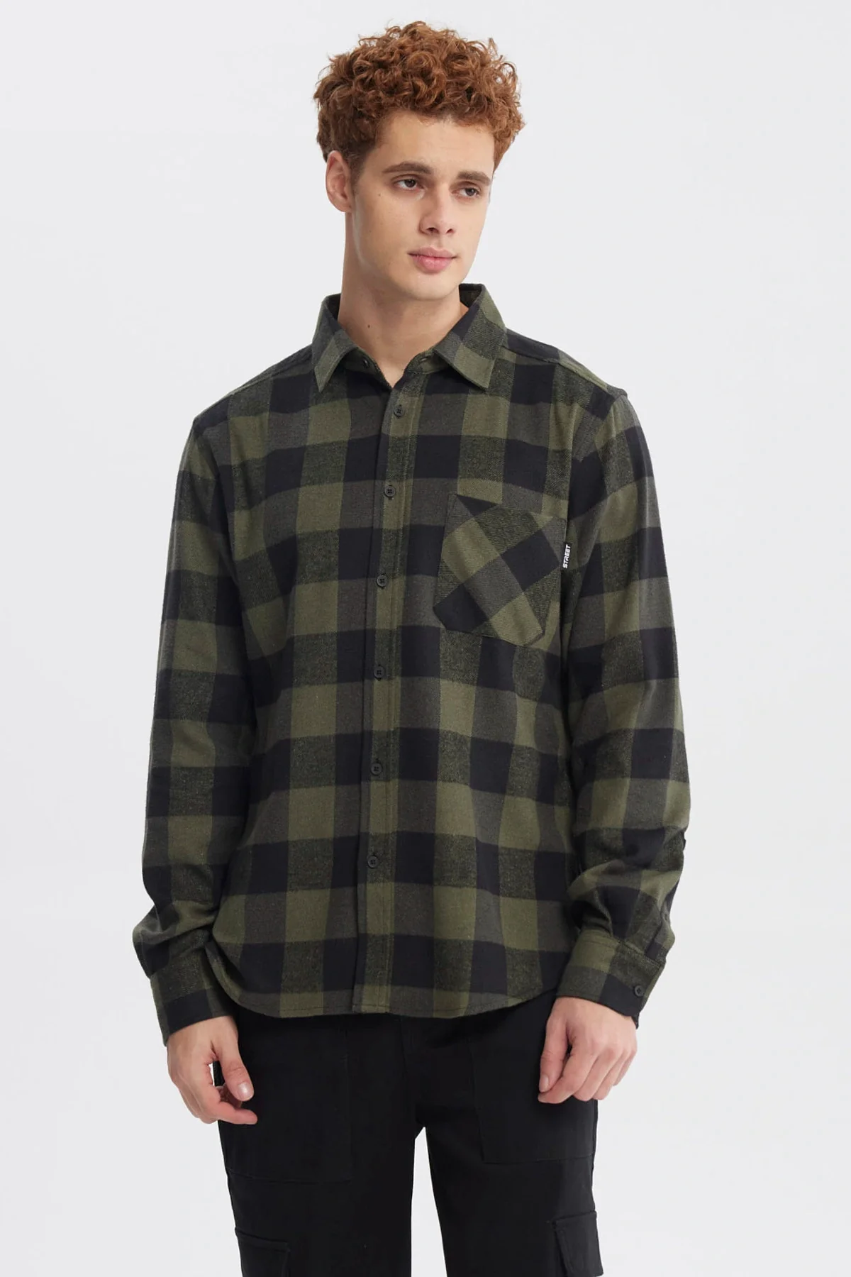 Camisa Hombre Slim Verde