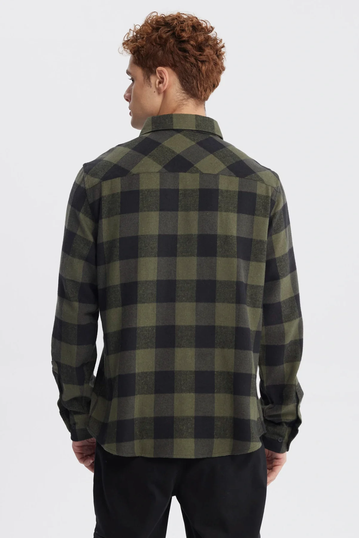Camisa Hombre Slim Verde - Image 3