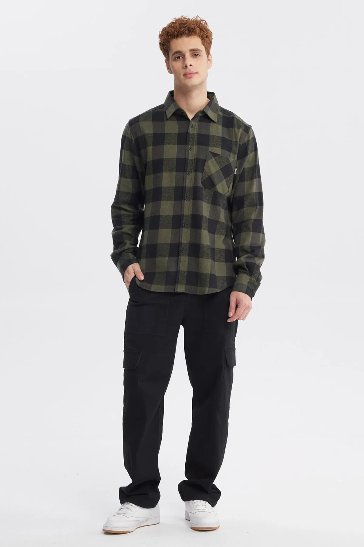 Camisa Hombre Slim Verde - Image 4