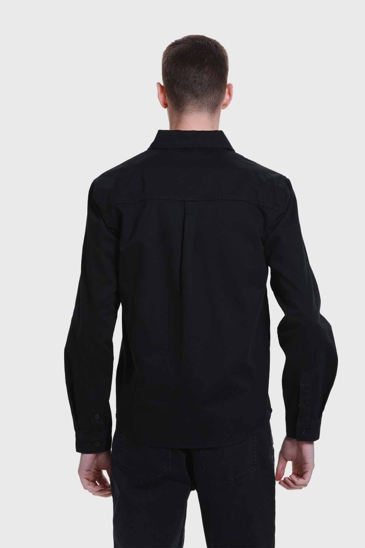 Camisa Hombre Sobrecamisa Con Bolsillo Gris - Image 3