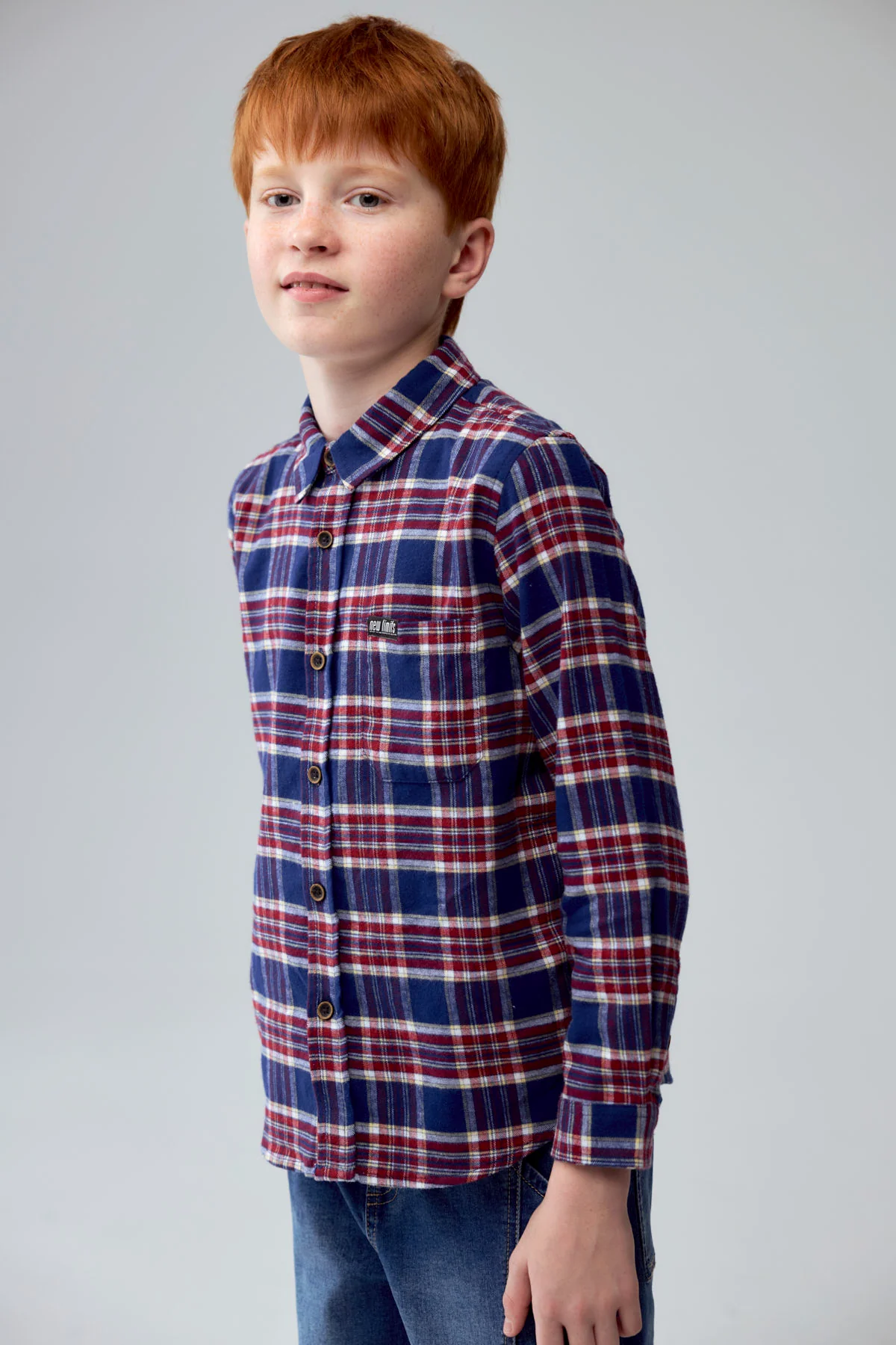 Camisa Niño Cuadrillé Azul - Image 3