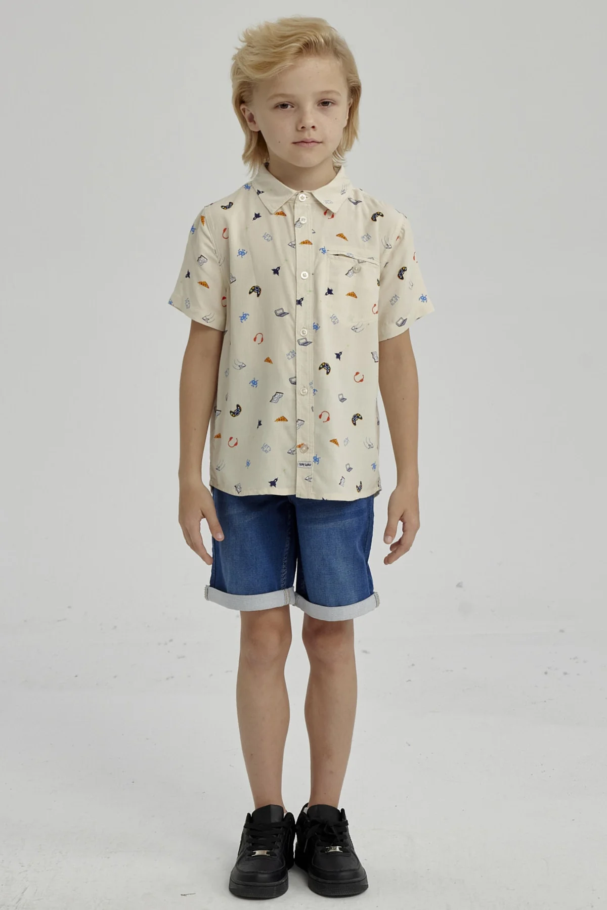 Camisa Niño Full Print Crudo - Image 4