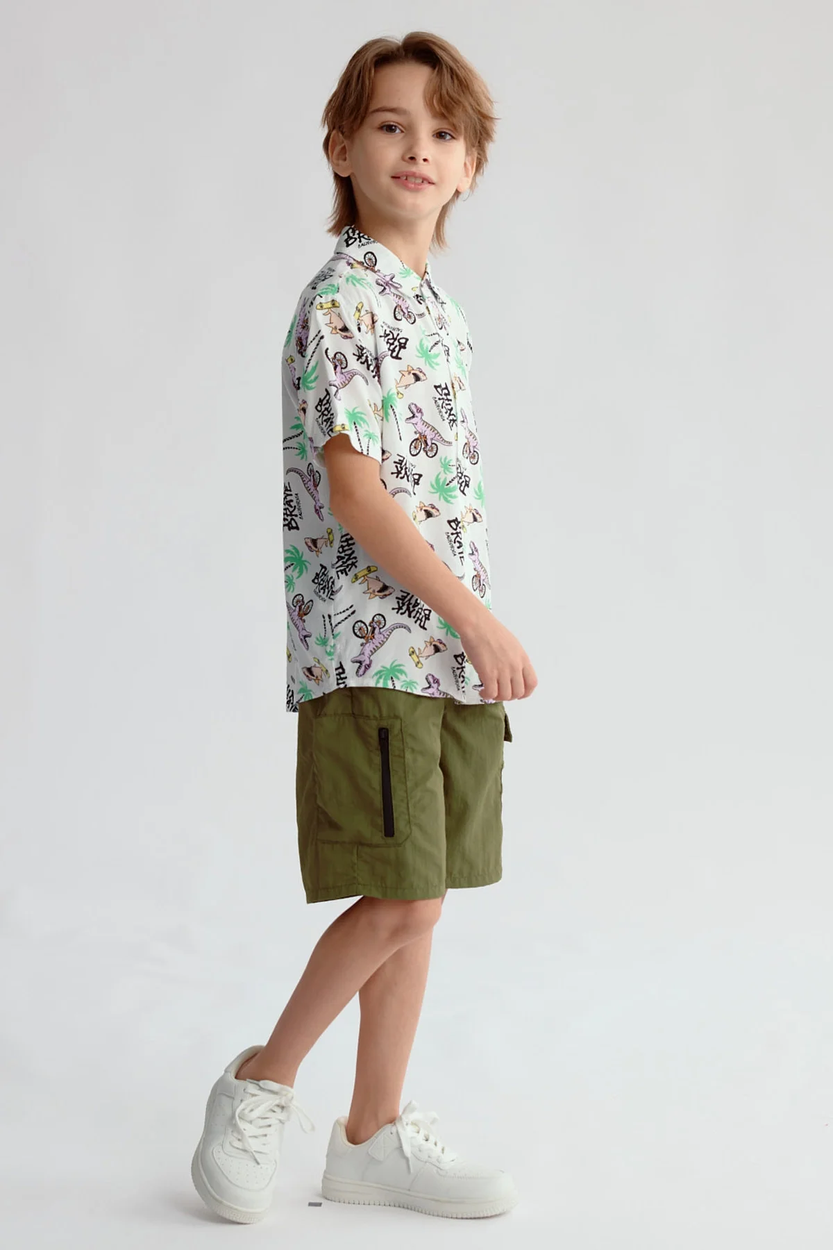 Camisa Niño Guayabera Crudo - Image 4