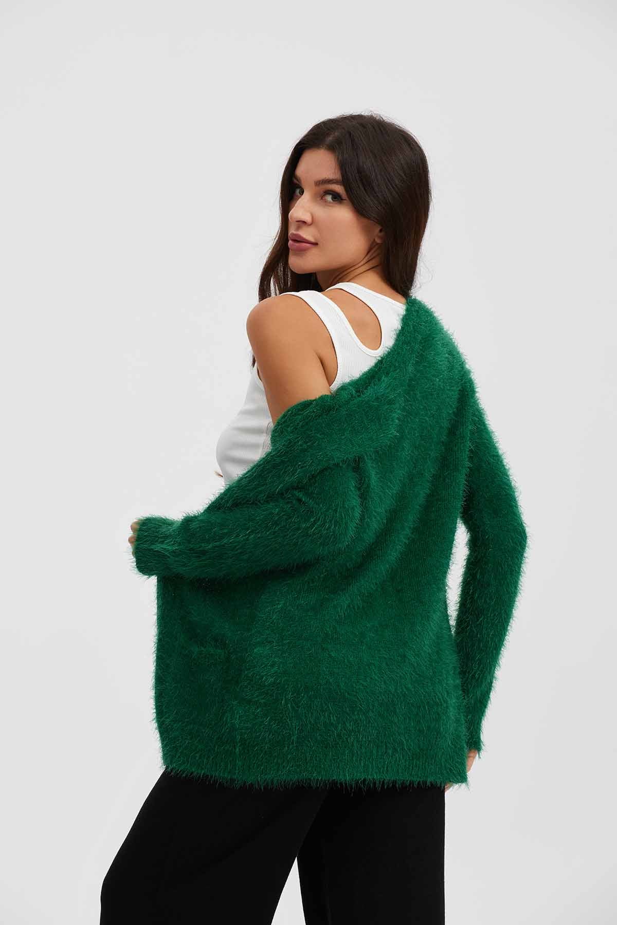 Chaleco Mujer Estilo Verde Botella - Image 3