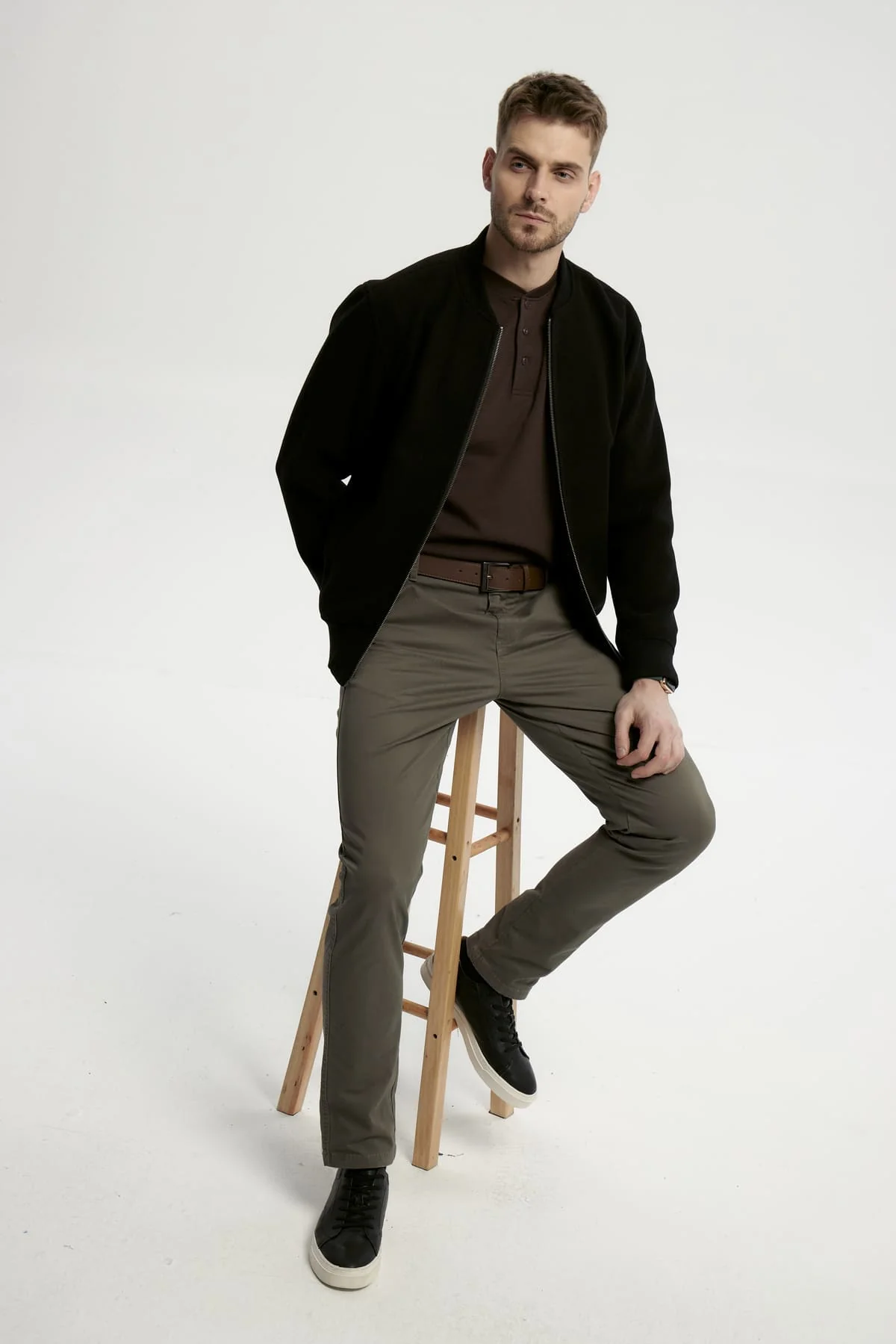 Chaqueta Hombre Casual Negro - Image 2
