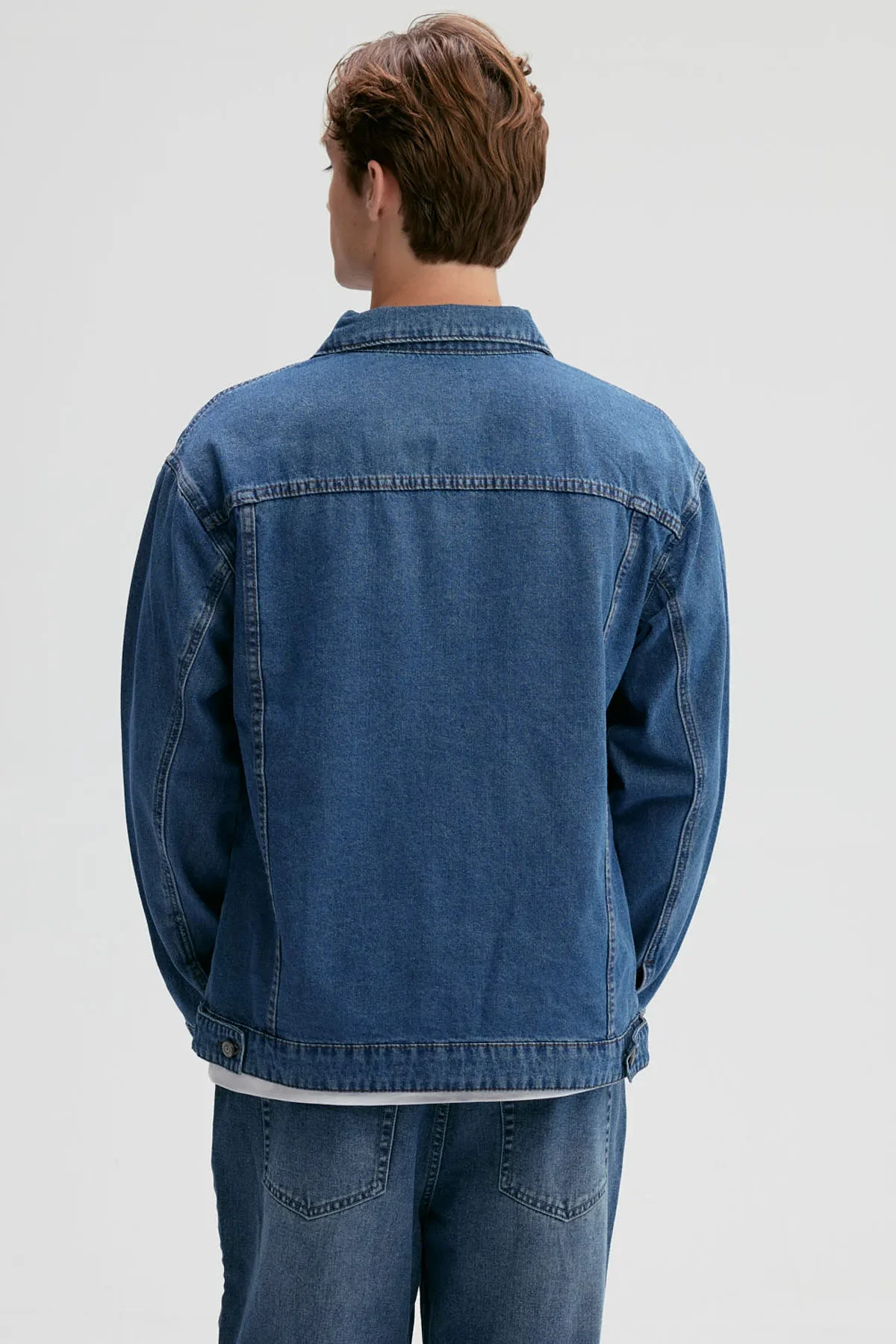 Chaqueta Hombre Clásica Azul Claro - Image 3