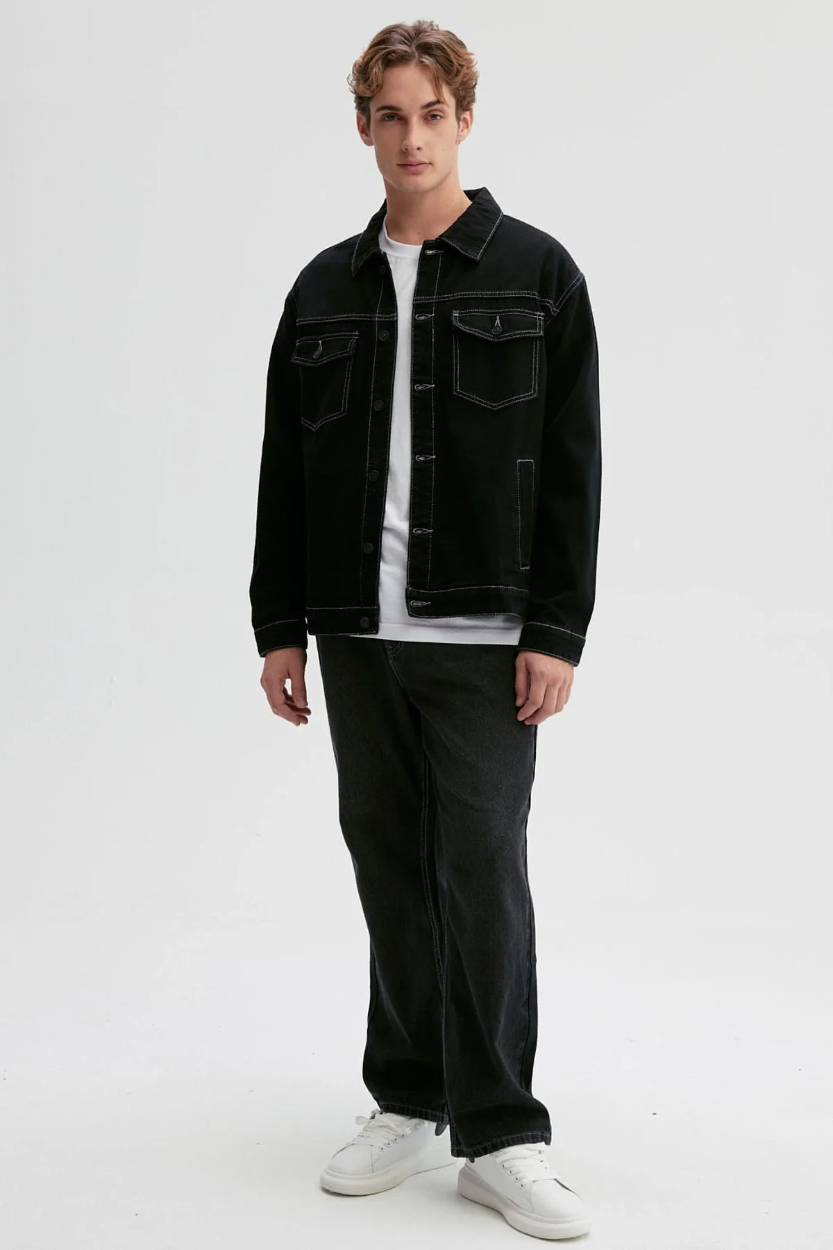Chaqueta Hombre Clásica Negro - Image 4